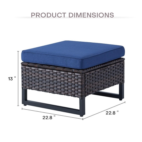 3Seat Sofa with Patio Chair Ottoman Funiture