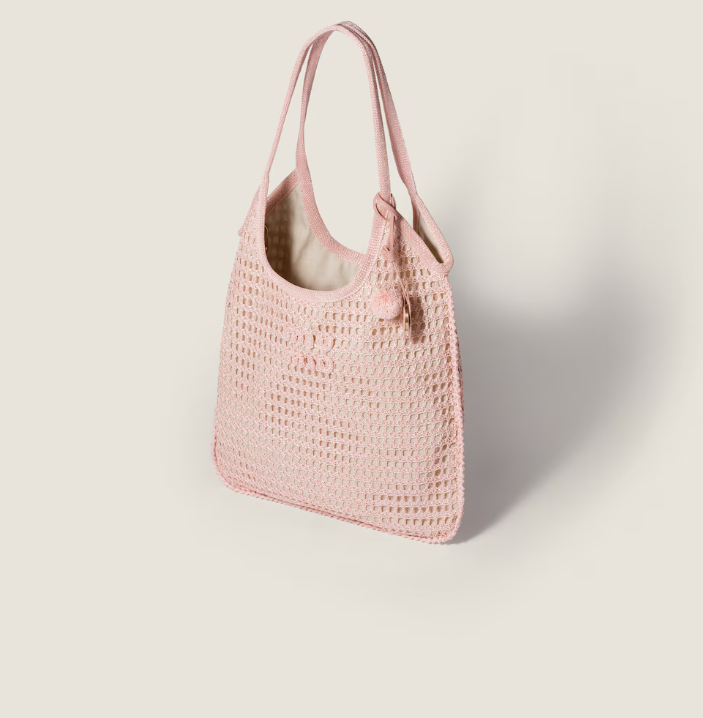 Miu Miu Ivy raffia crochet bag