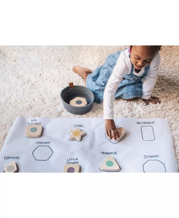 Lily and River Little Stackables Wooden Shape Stacking Game