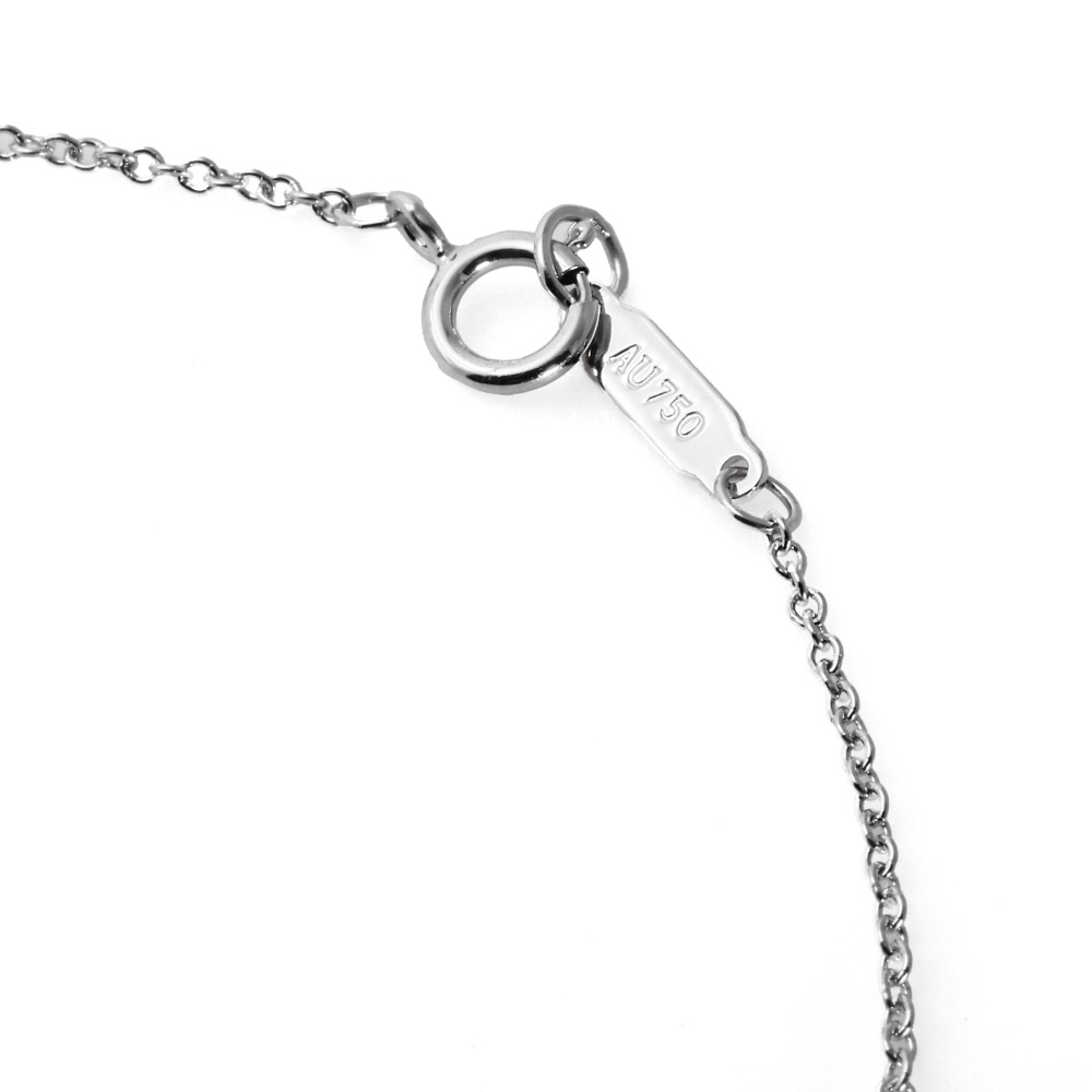 Tiffany & Co. Bow Necklace 18K White Gold Diamond