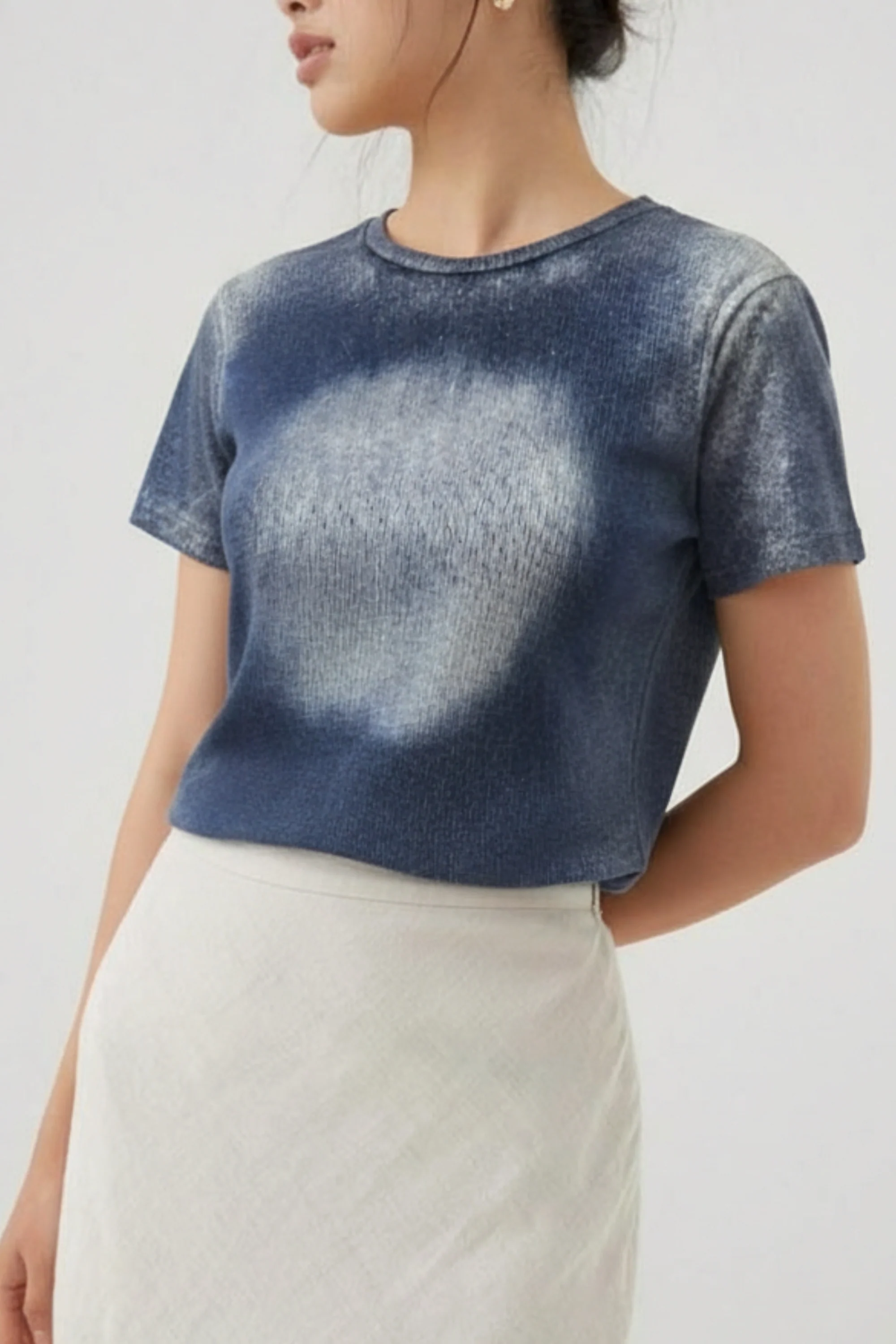 Shimmer Blue Faded Top