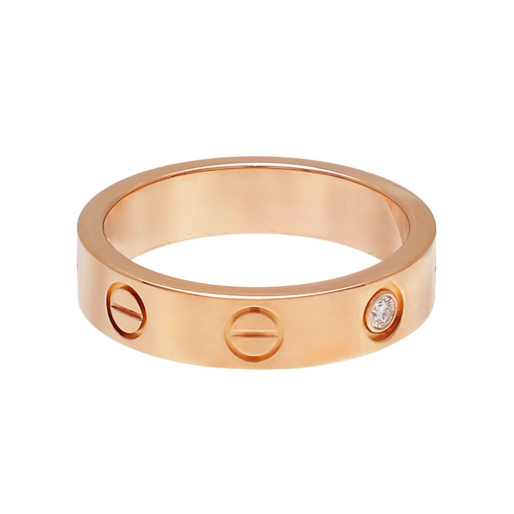 Cartier Love Ring 18K Rose Gold Diamond B4085200