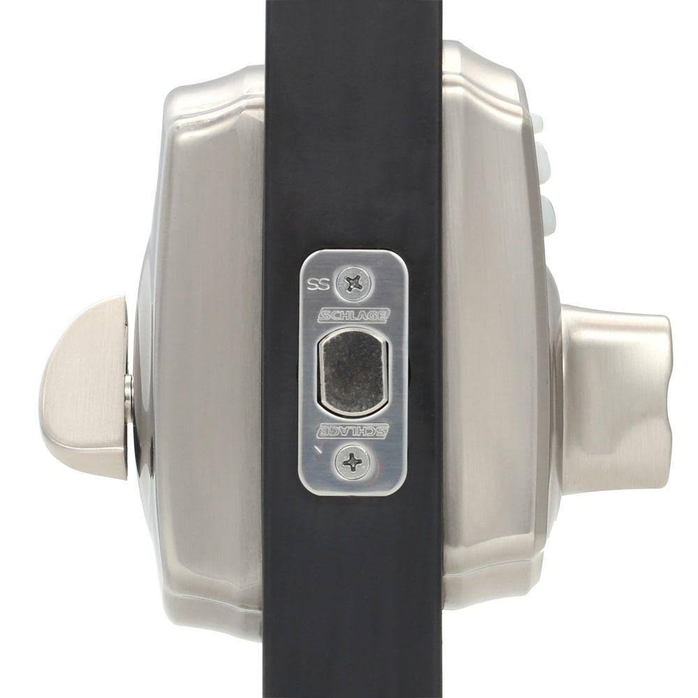 Schlage BE365 CAM 619 Keypad Deadbolt Camelot Satin Nickel