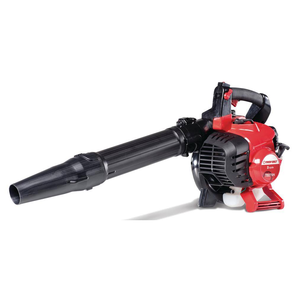 Troy-Bilt 205 MPH 450 CFM 27cc 2-Cycle Full-Crank Engine Gas Leaf Blower with Vacuum Kit Included TB27VH