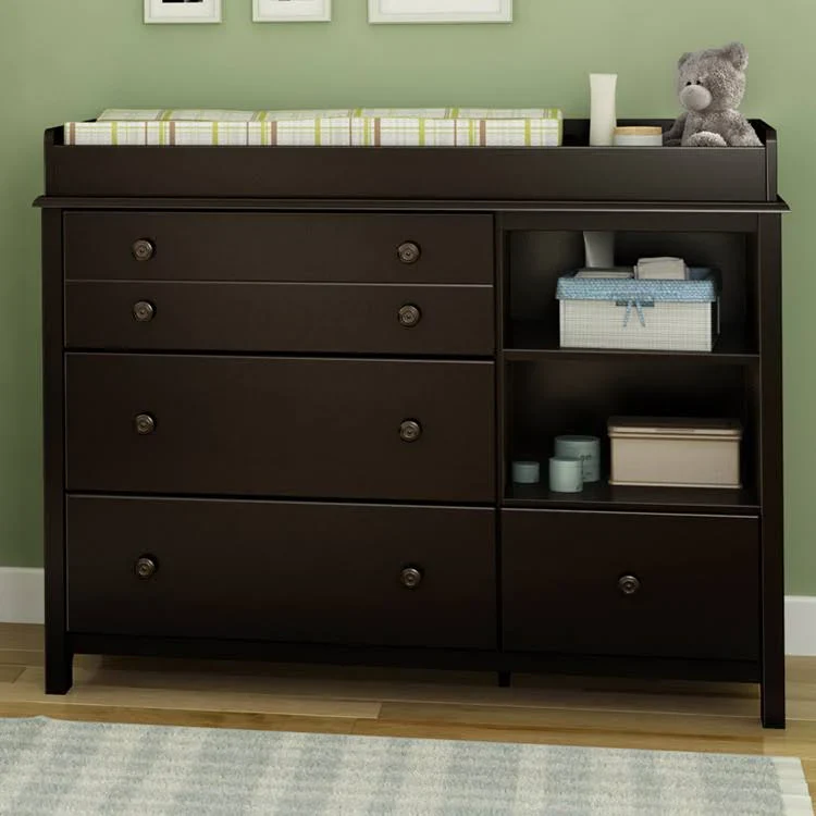 Chocolate Little Smiley Changing Table by SouthShore