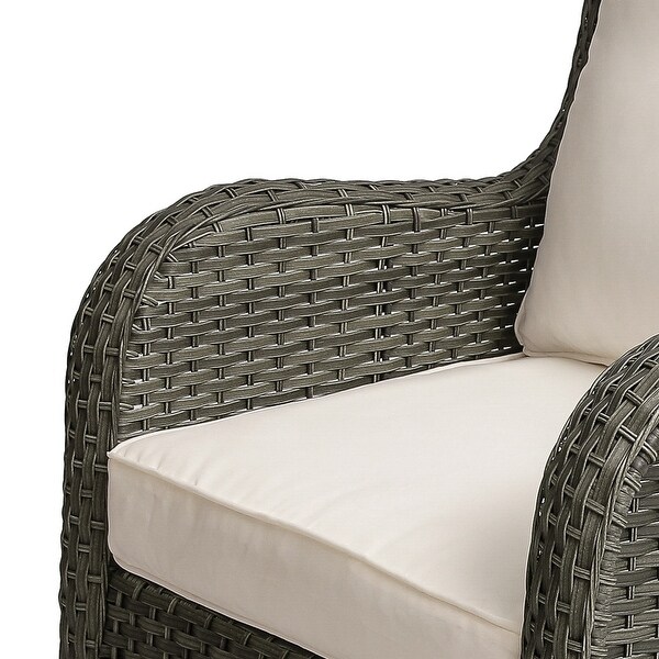 Patio Rattan Chairs Swivel Rocker
