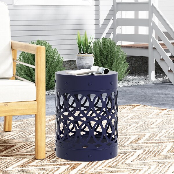 Metal end Table Large ,Green
