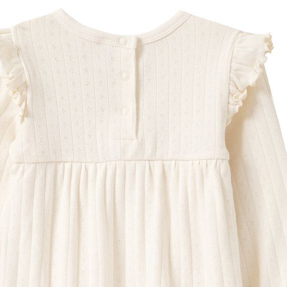 Topomini Baby Bodykleid mit Ajour-Muster
