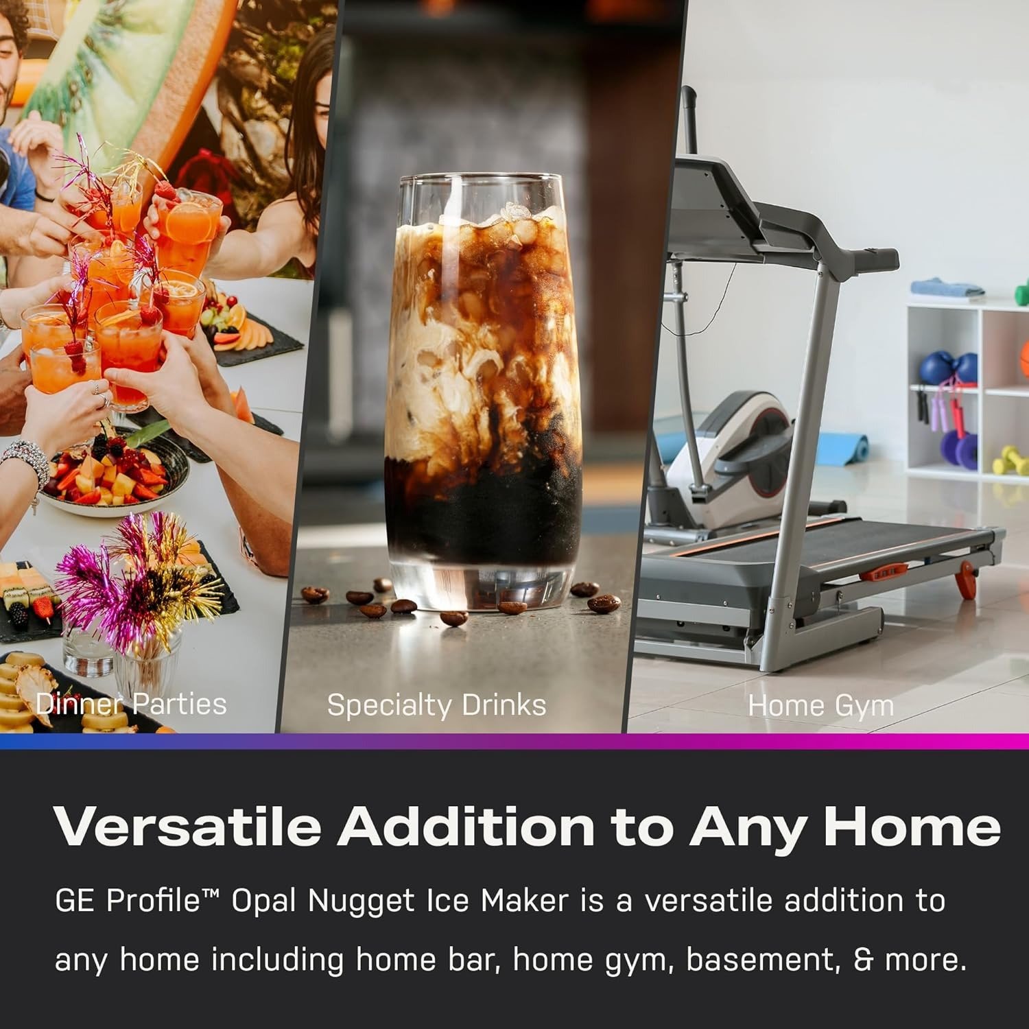 Chewable Crunchable Countertop Nugget Ice Maker, Scoop included, 38 lbs in 24 hours, Pellet Ice Machine with WiFi & Smart Connected, Stainless Steel