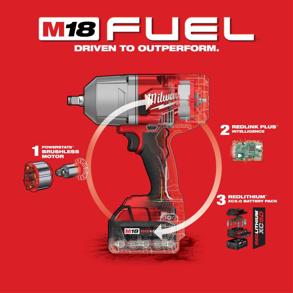 Milwaukee 2767-22 M18 FUEL Electric Impact Wrench 2767-22