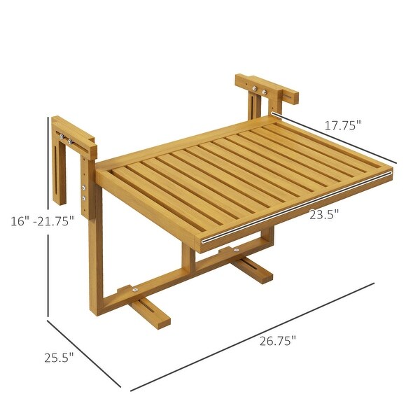 Balcony Railing Table
