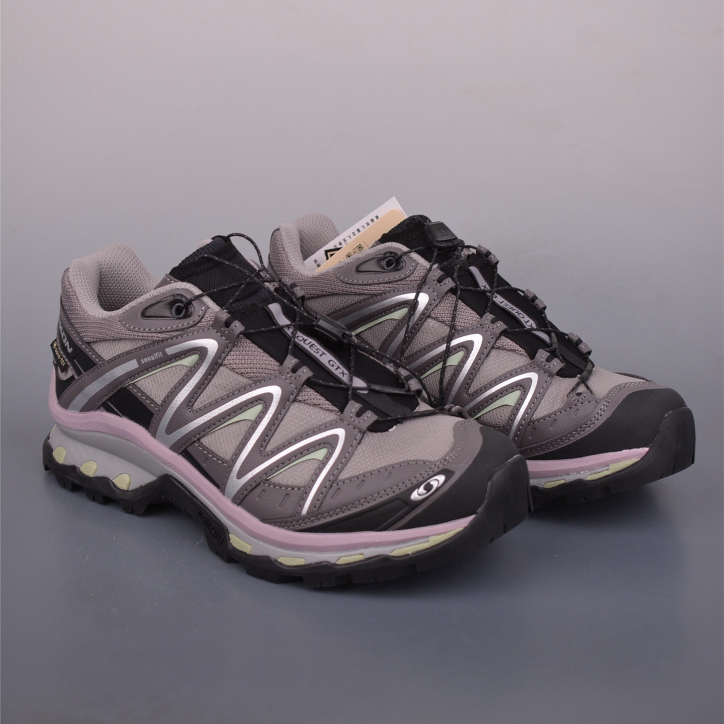 Salomon XT-Quest GORE-TEX grey black pink sneakers L49127700