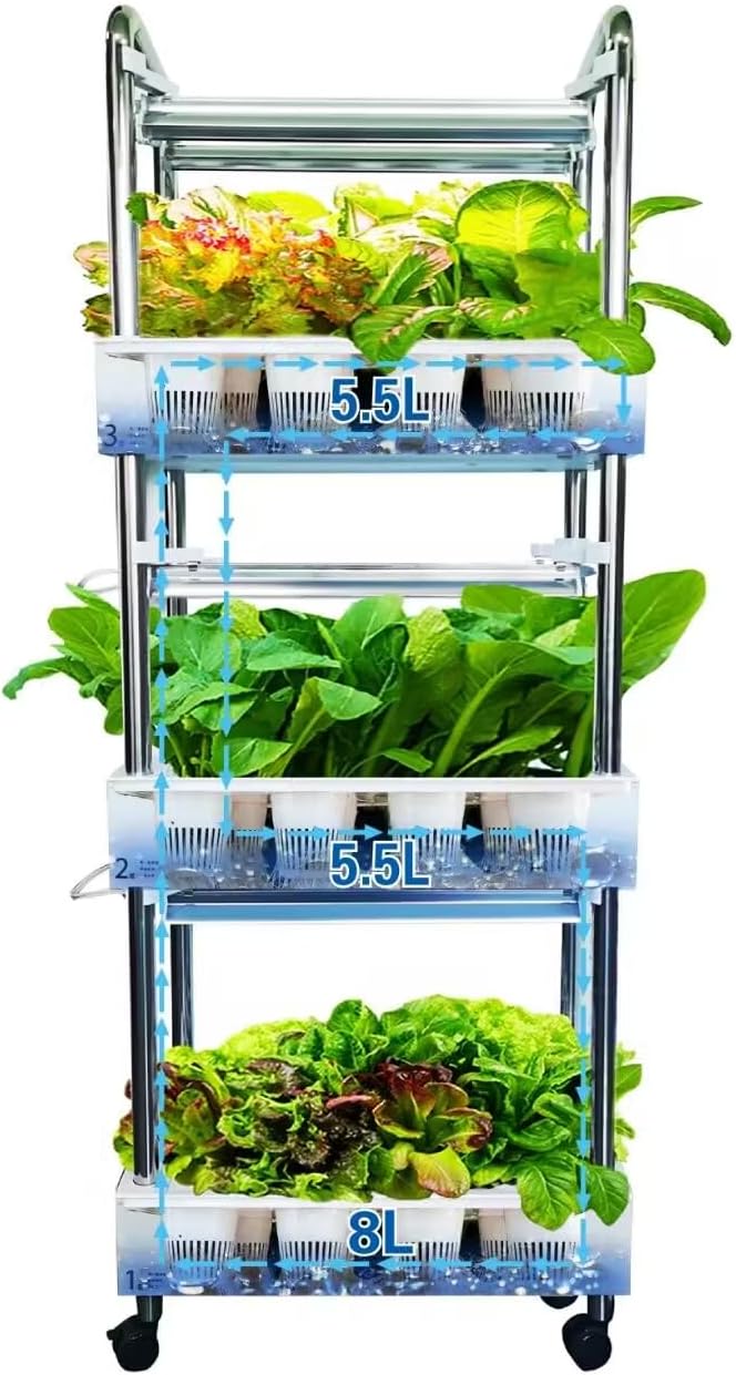 Hydroponics Growing System Plant Germination Kits Hydrophonic Planter for Indoor Garden Vegetable Herb Microgreens Growing Aerogarden Gardening Gifts 36 Large Pods(≈ 5X Small Pods)