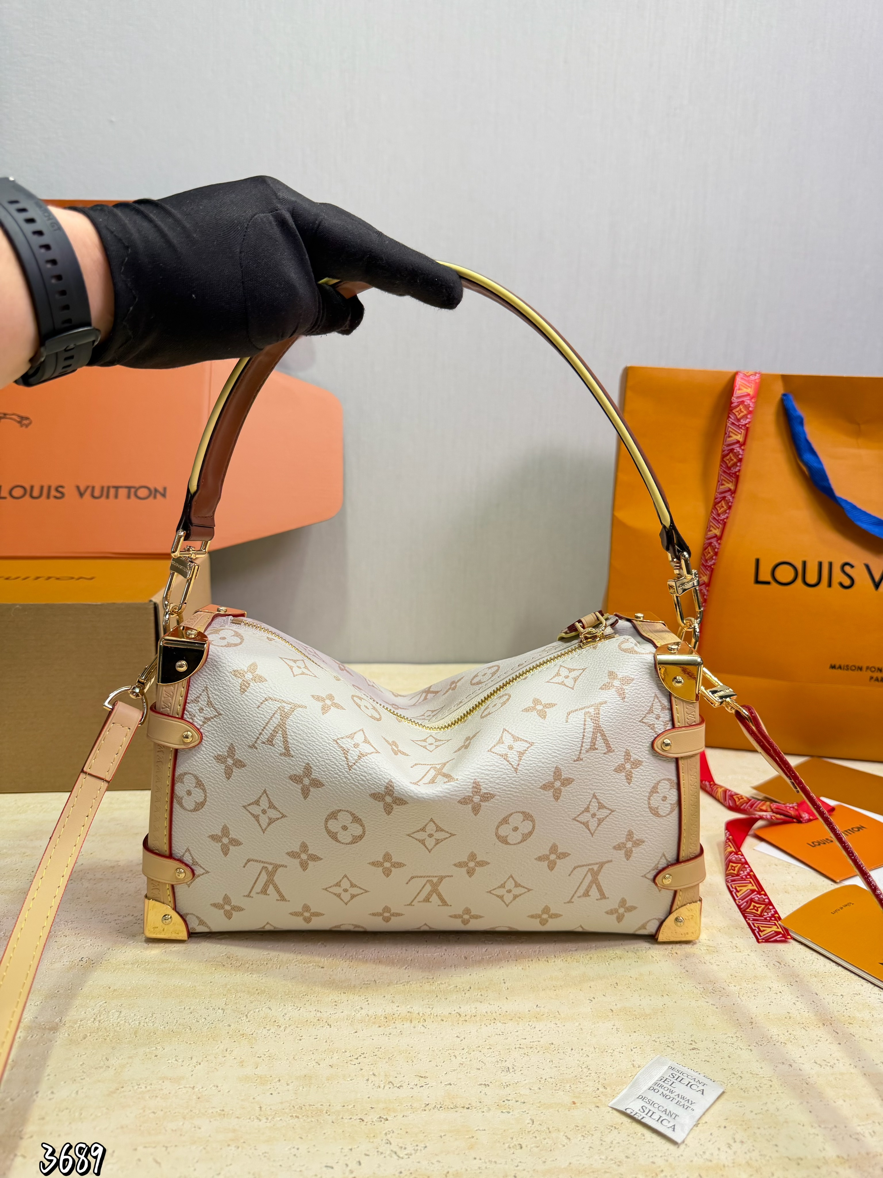 LV Cream White Soft Trunk - cnluxepick