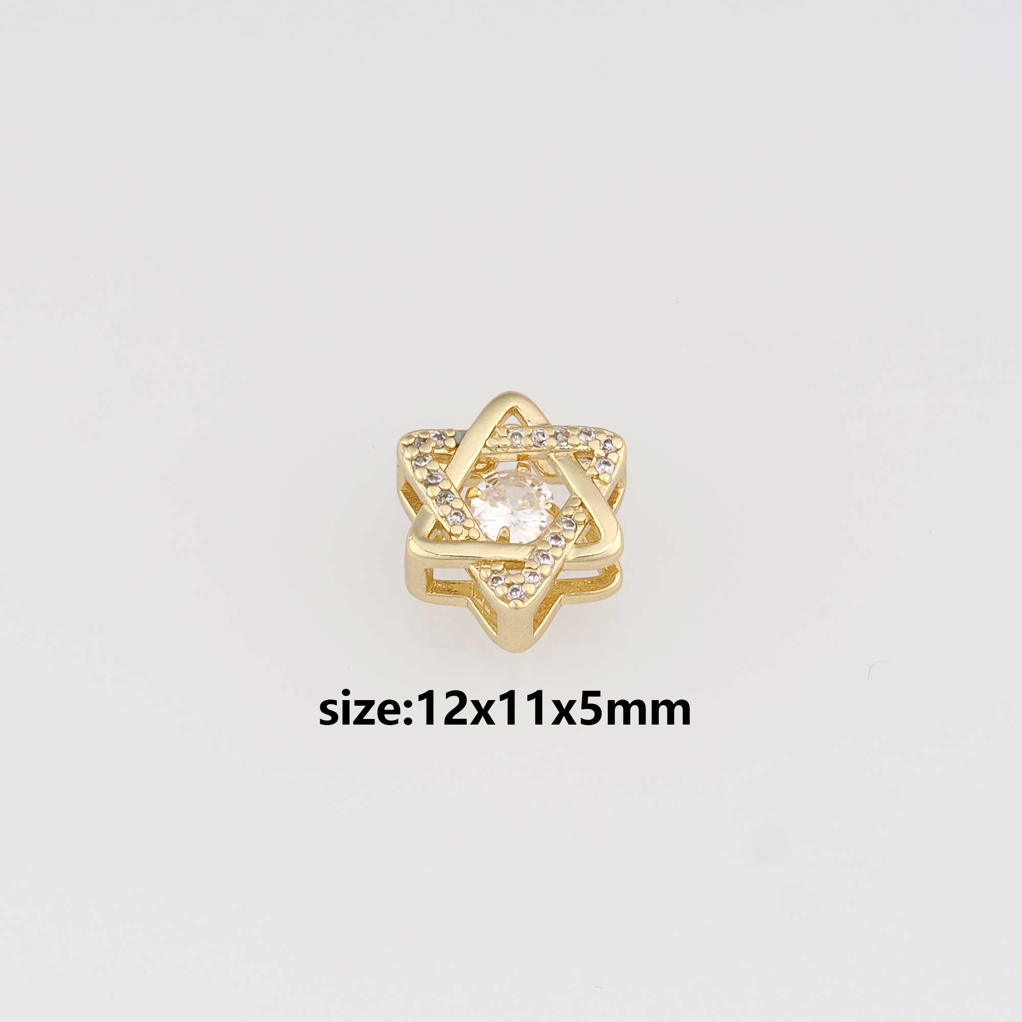 18K Gold Filled Star Spacer Beads,Celestial Spacer Beads,Necklace And Bracelet Making,DIY Jewelry Supply