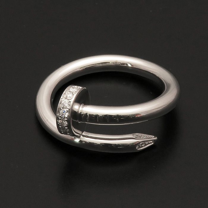Cartier Juste un Clou Ring 18K White Gold Diamond