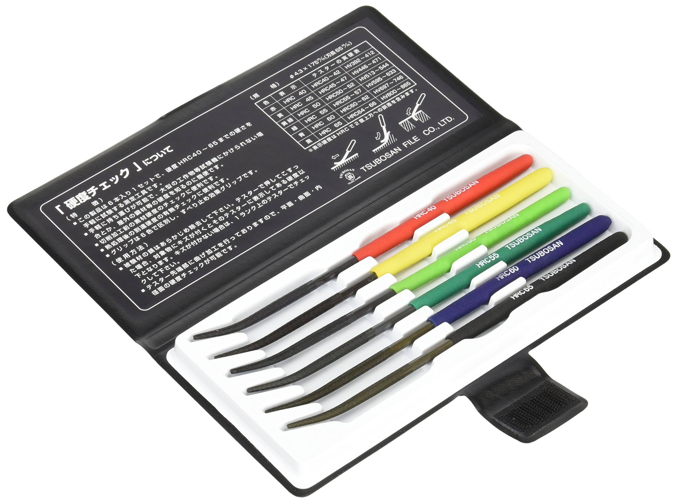 TTC HTF-6S 6 Piece Hardness Tester File Set