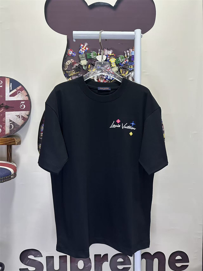 脇汗防止パッド付き LOUIS VUITTON半袖Tシャツコピー  ビジネスカジュアルルイヴィトン