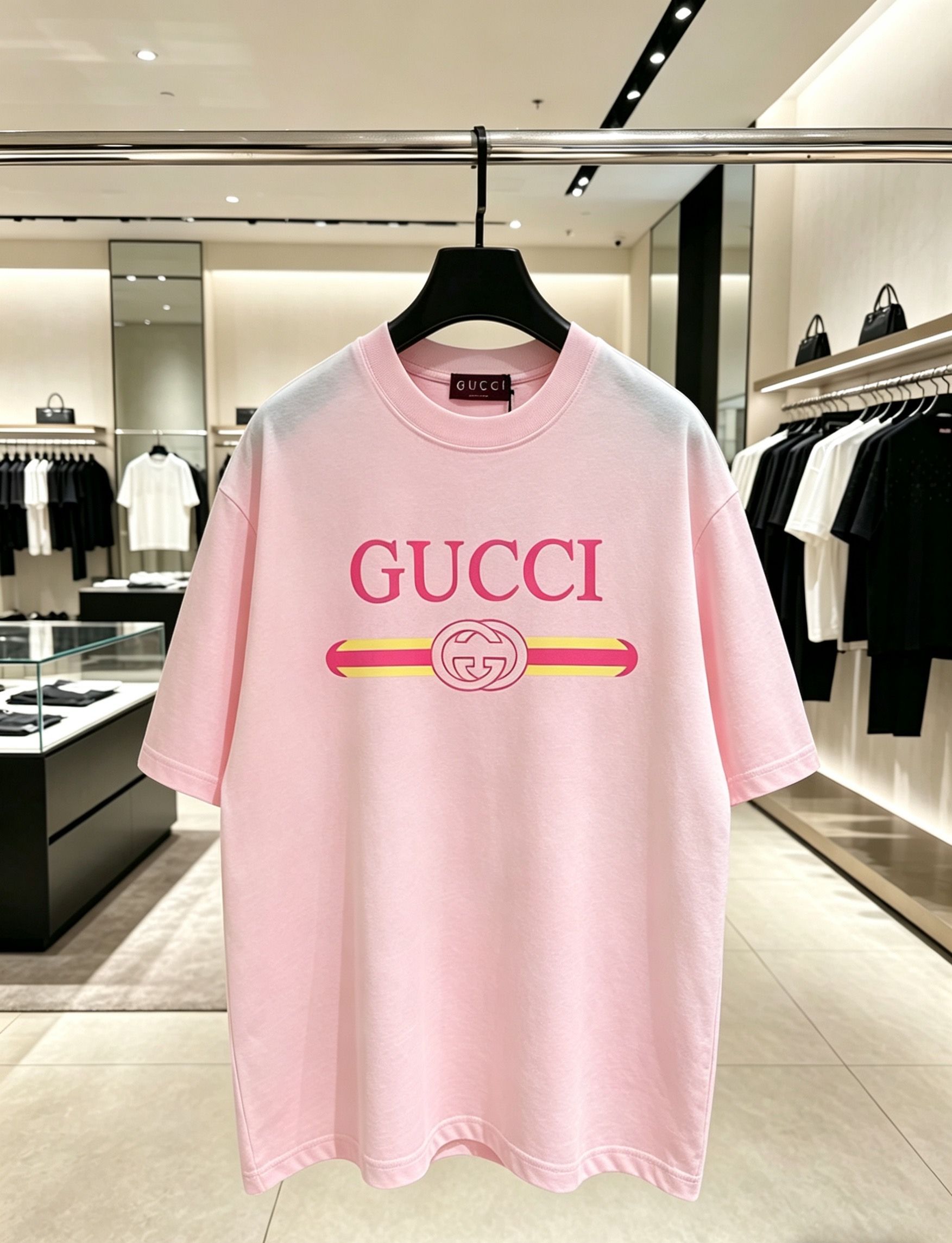 GUCCI Spring/Summer Classic Round-neck Short-Sleeved T-Shirt - cnluxepick