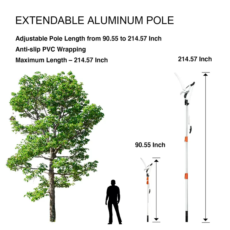 Ventool 120″ – 160” Telescoplc Tree Pruners, Heavy-duty Branch Cutters