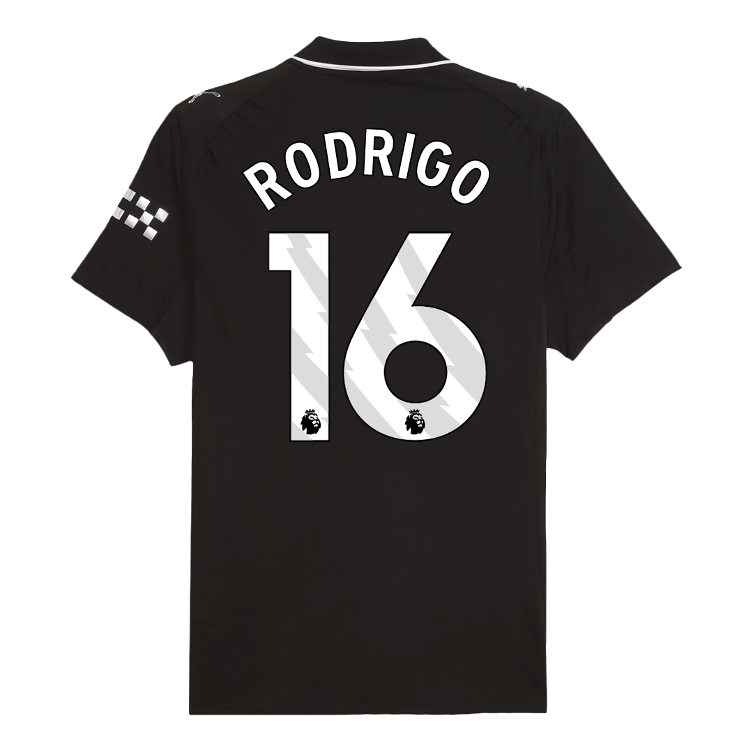 RODRIGO #16 Manchester City Away Player Version Jersey 2025/26