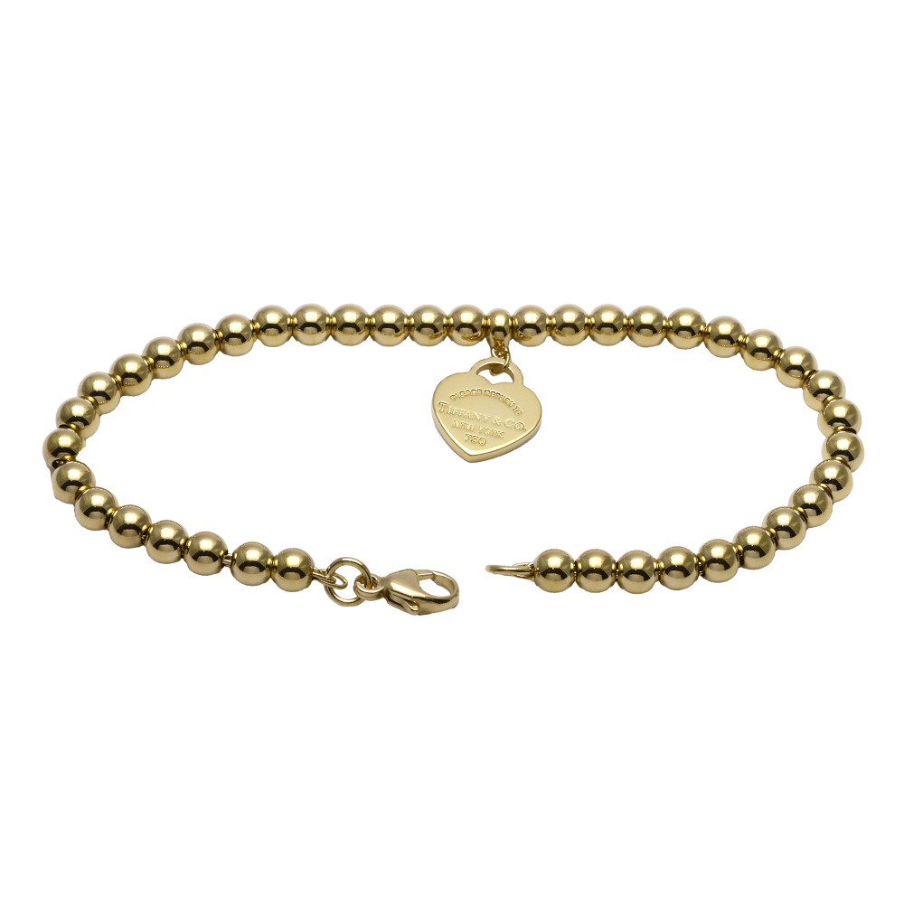 Tiffany & Co. Return To Heart Tag Bracelet 18K Yellow Gold