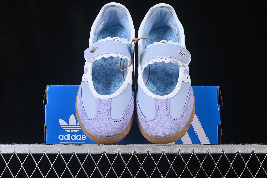 Adidas Samba Jane Mary Jane Lazy Life Shoes Light Blue/Blue LA5345