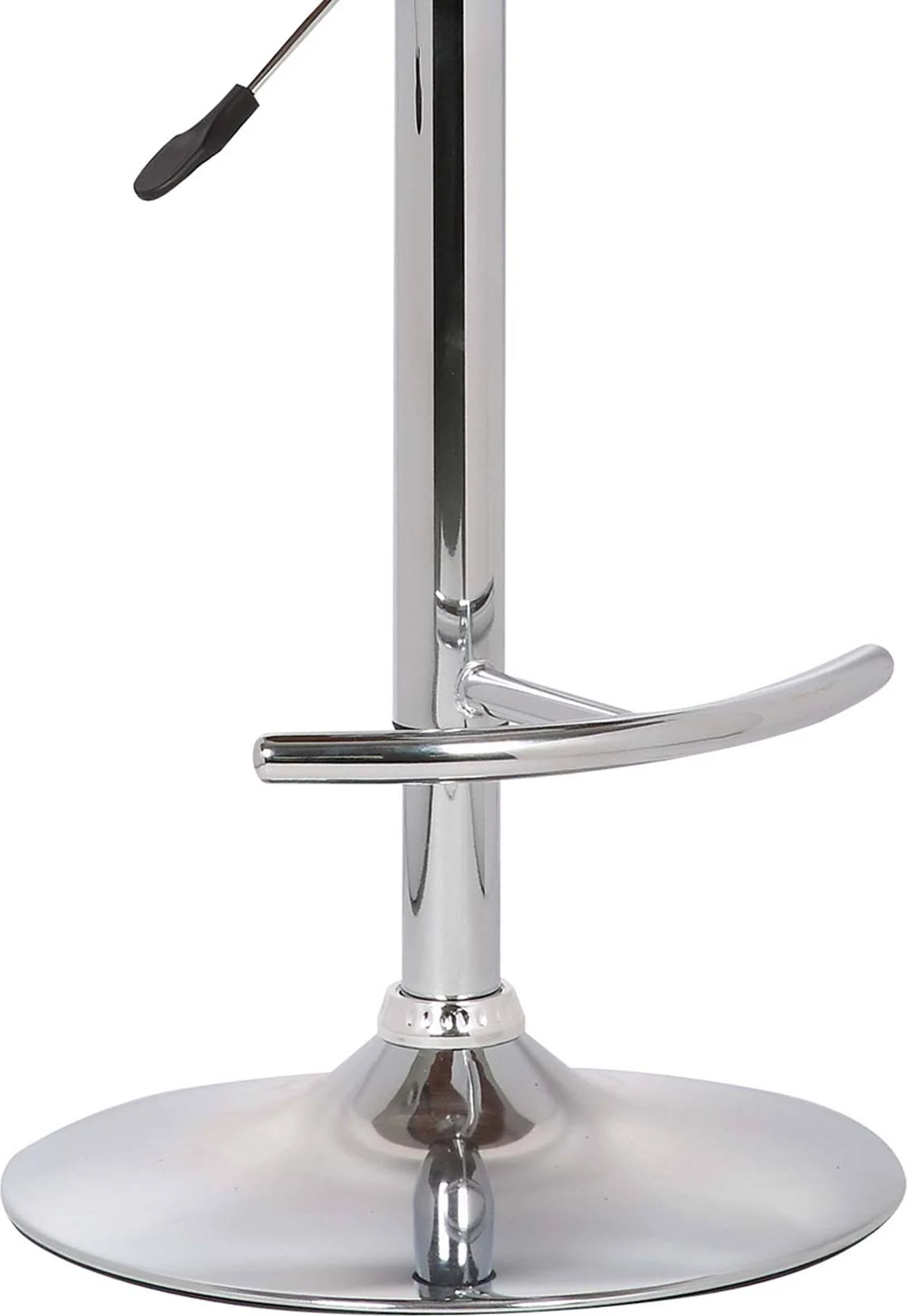 Armen Living Butterfly Adjustable Swivel Barstool Black