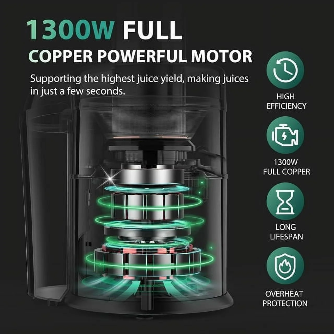 Centrifugal Juicer Machines Vegetable and Fruit,1100W Juice Extractor with 3
