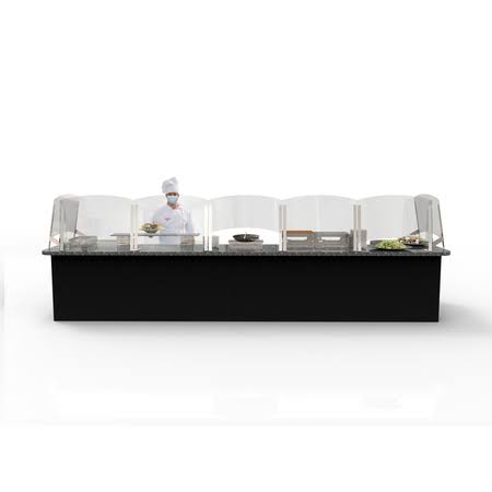 Rosseto Serving Solutions Connectable Buffet Sneeze Guard, 24 Ag200