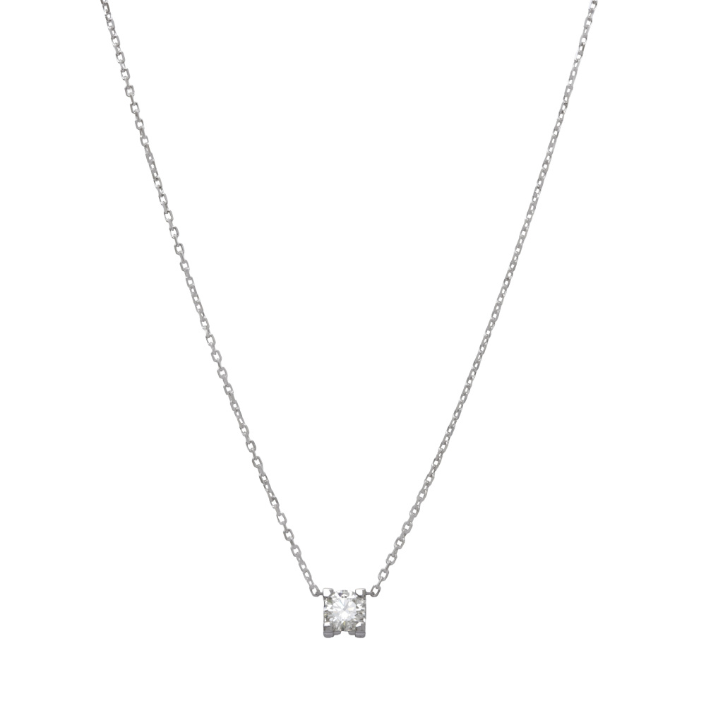 Cartier C Do Necklace 18K White Gold Diamond N7409700