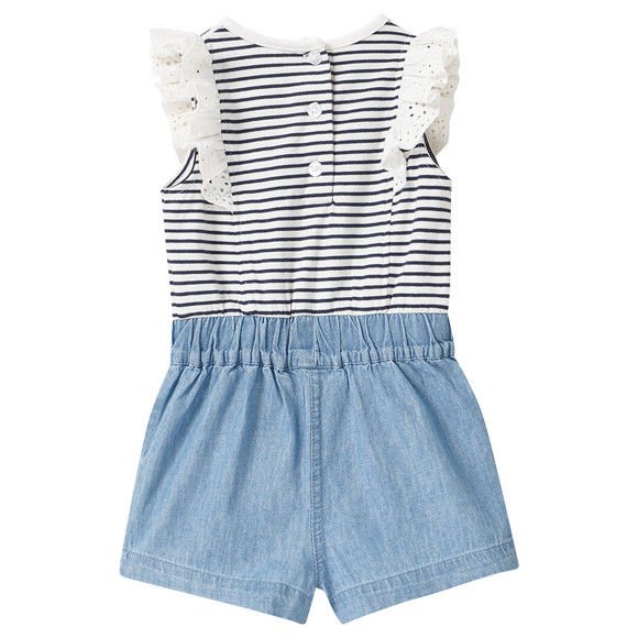 Topomini Newborn Overall im Material-Mix