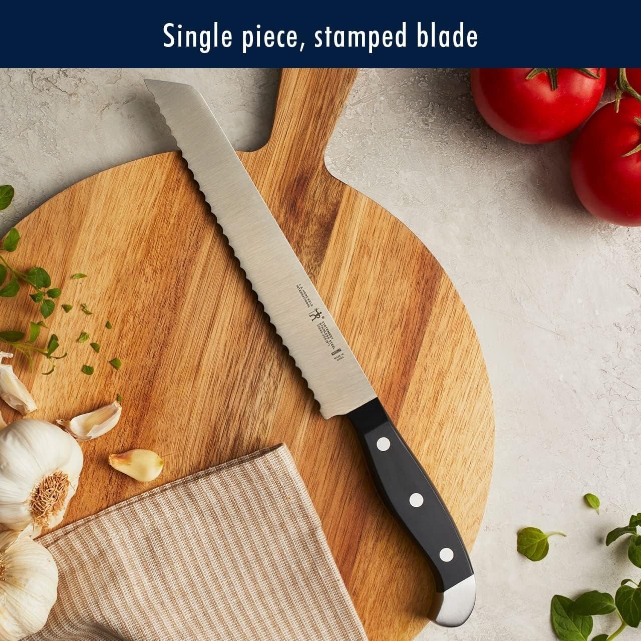 15-Piece Kitchen Knife Block Set German Engineered Stainless Steel Dishwasher Safe