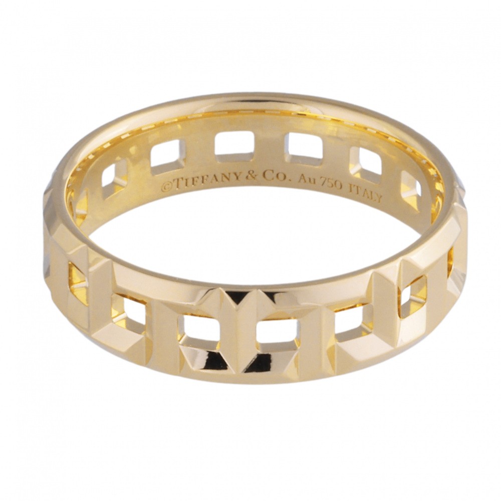Tiffany & Co. Tiffany T True Wide Ring 18K Yellow Gold