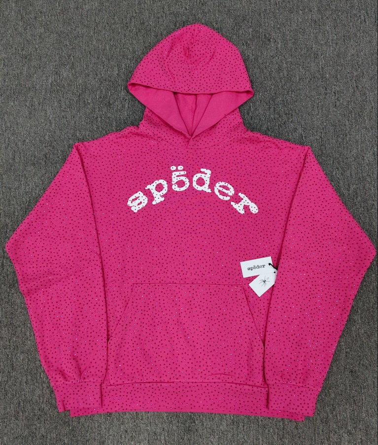 Spider hoodie with rhinestones - cnluxepick