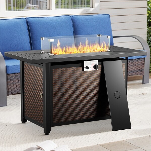 43 Inch 50,000BTU Rectangular Outdoor Firepits