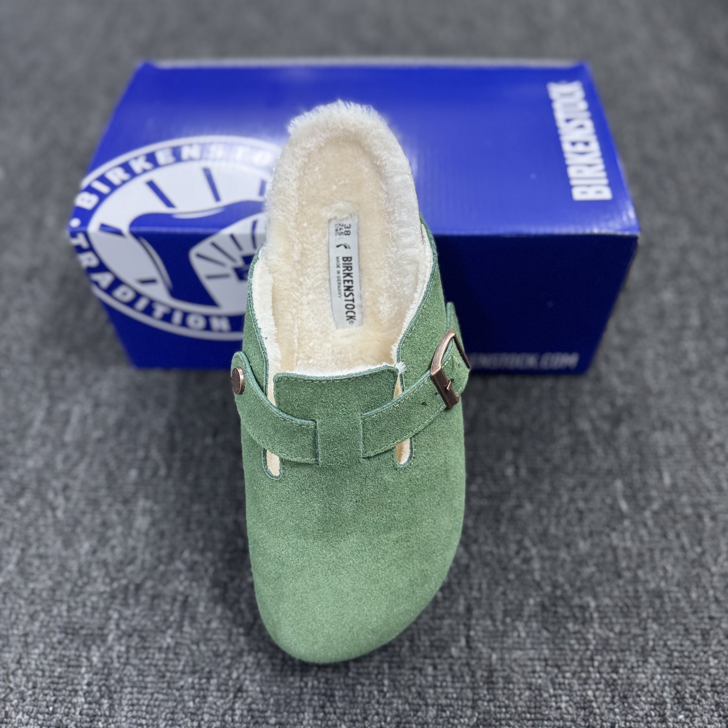 Birkenstock Boston Suede Fleece-Lined Casual Shoes