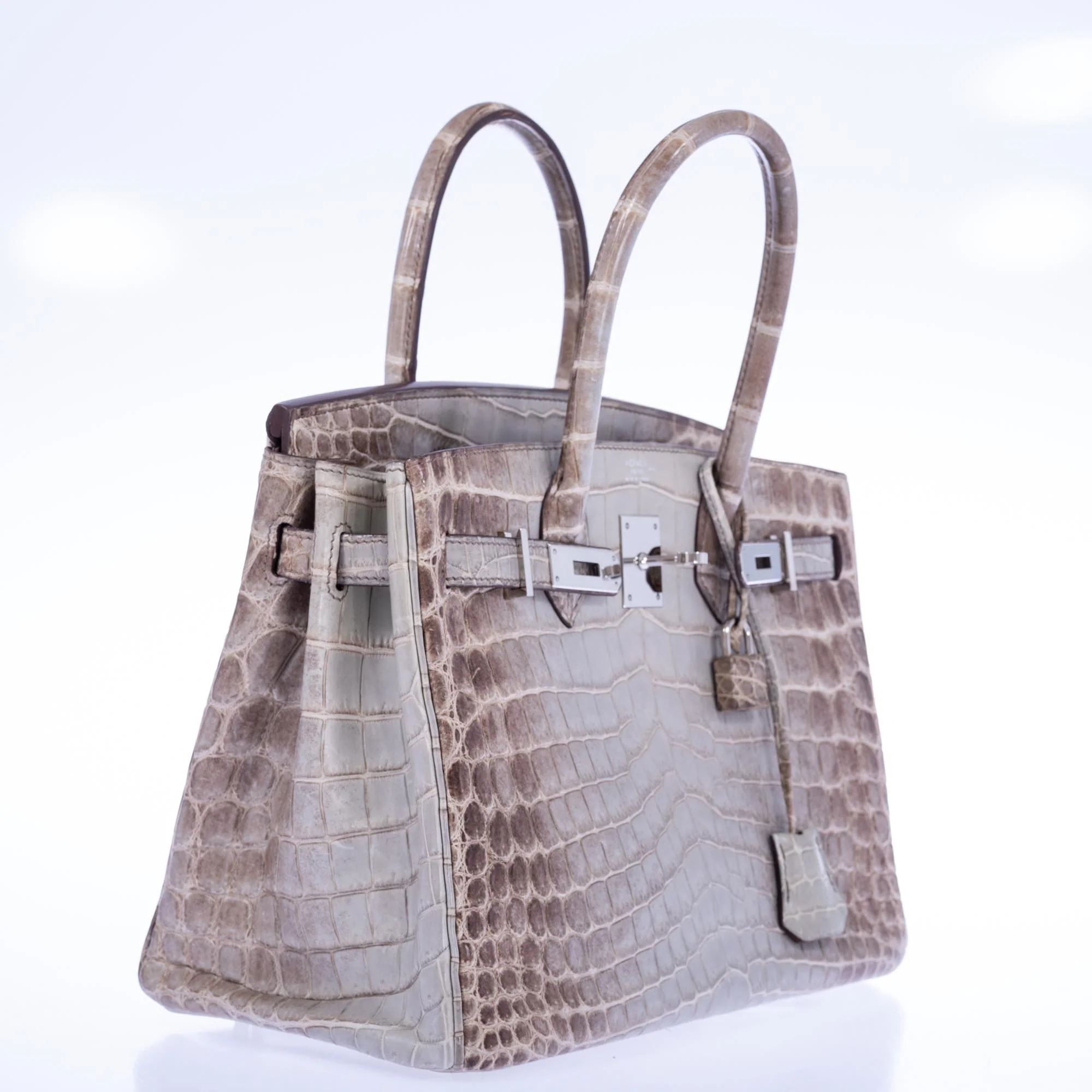 Hermès Birkin 30 Gris Cendre Himalaya Matte Niloticus Crocodile Palladium Hardware