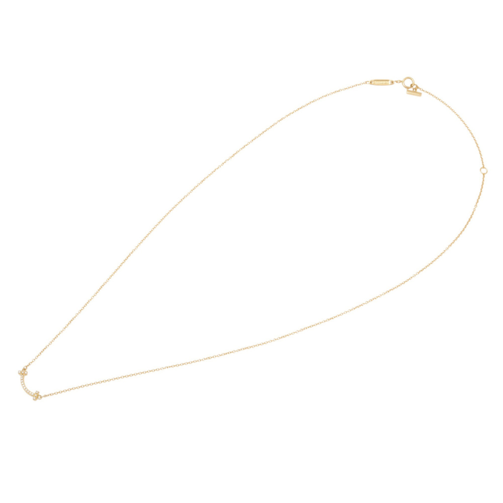 Tiffany & Co. Tiffany T Smile Necklace 18K Yellow Gold Diamond 62617683