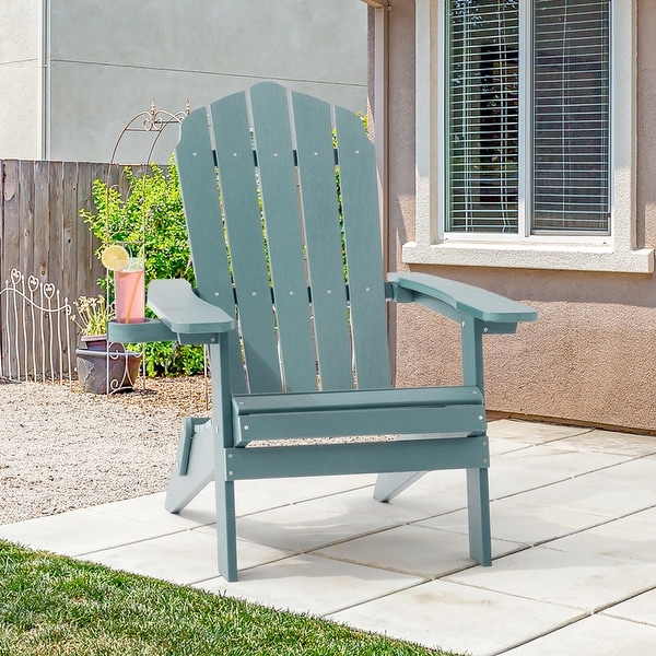 AOOLIMICS Patio Folding Adirondack Chairs Fire Pit Chair