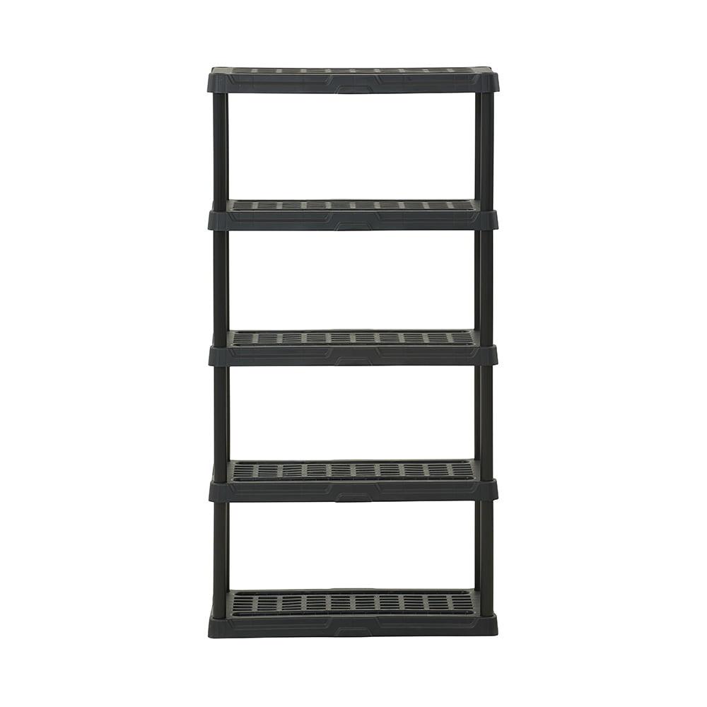 HART 5-Tier 18 x 36 x70.2 Ventilated Plastic Wall Shelf Unit, 750lb Capacity