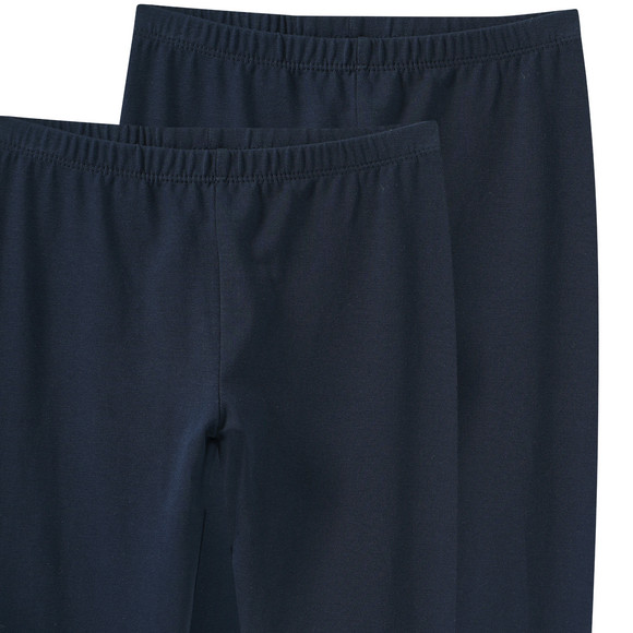 Famy 2 Mädchen Capri-Leggings im Basic-Look