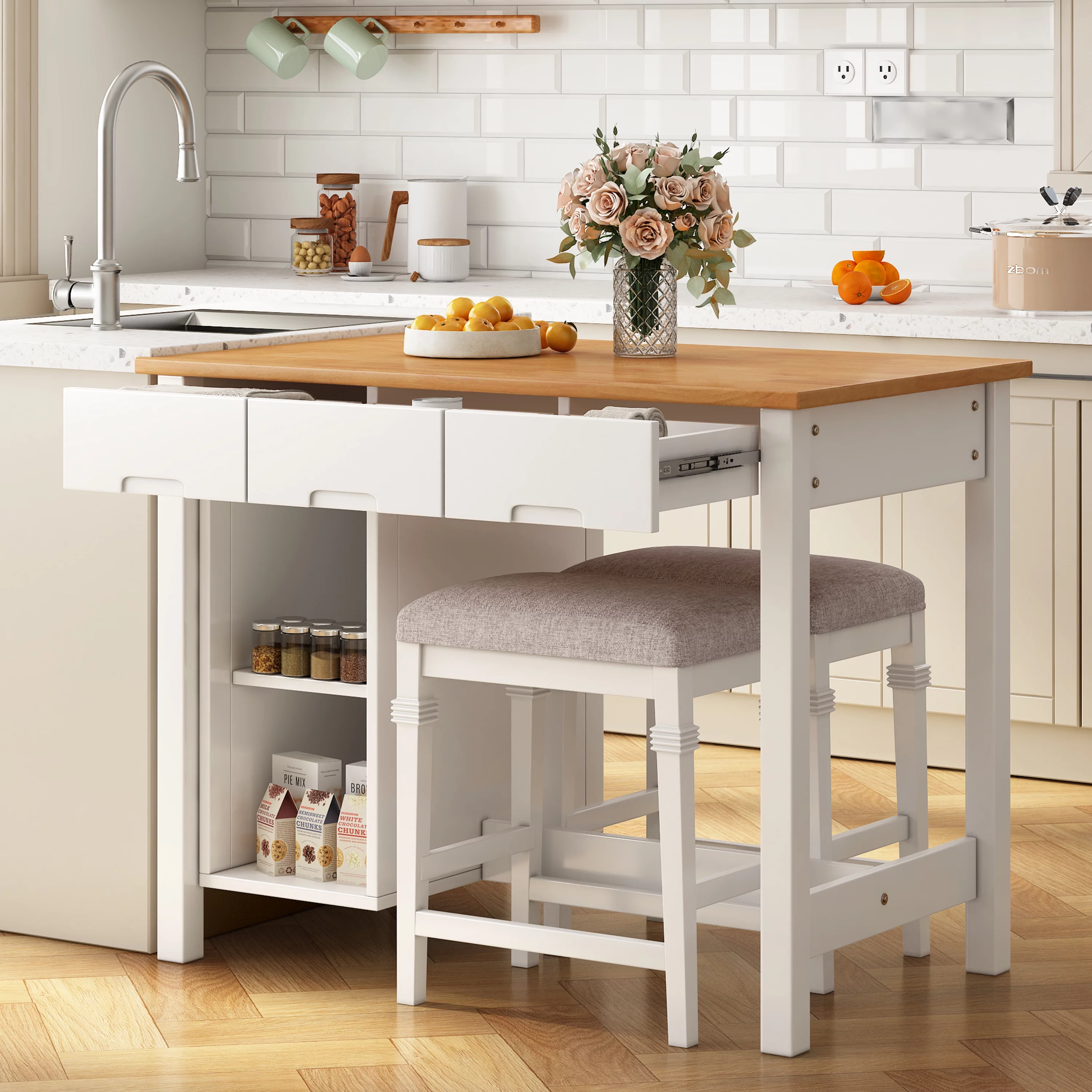 TOPMAX Farmhouse 3-piece 45