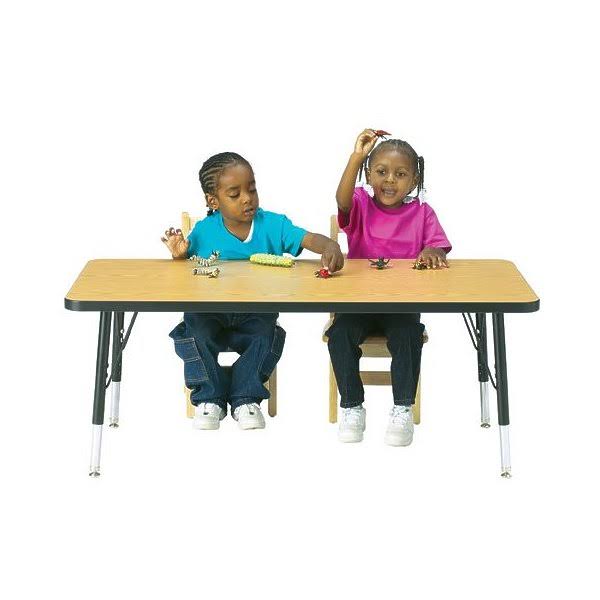 Berries Rectangle Activity Table Adult 30x72x22 Gray