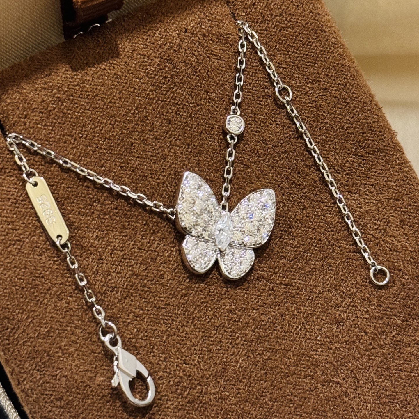 butterfly sterling silver necklace - cnluxepick