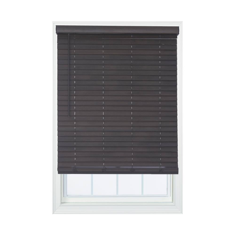2in. Cordless Distressed Faux Wood Blinds Distressed Umber