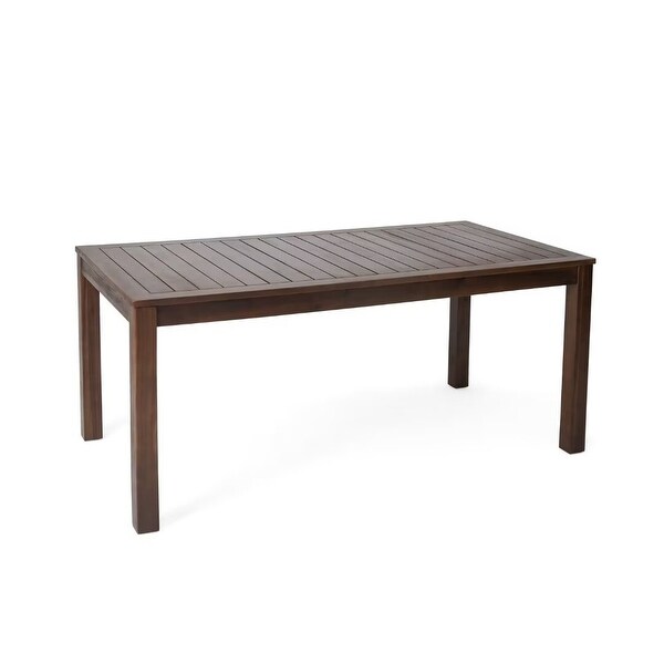 Outdoor wood Rectangular dining table,for patio,garden