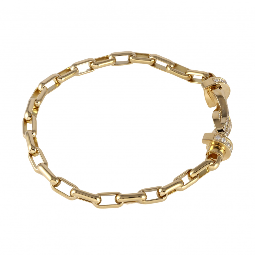 FRED Chance Amphini Bracelet 18K Yellow Gold Diamond 0B0101-6B0351