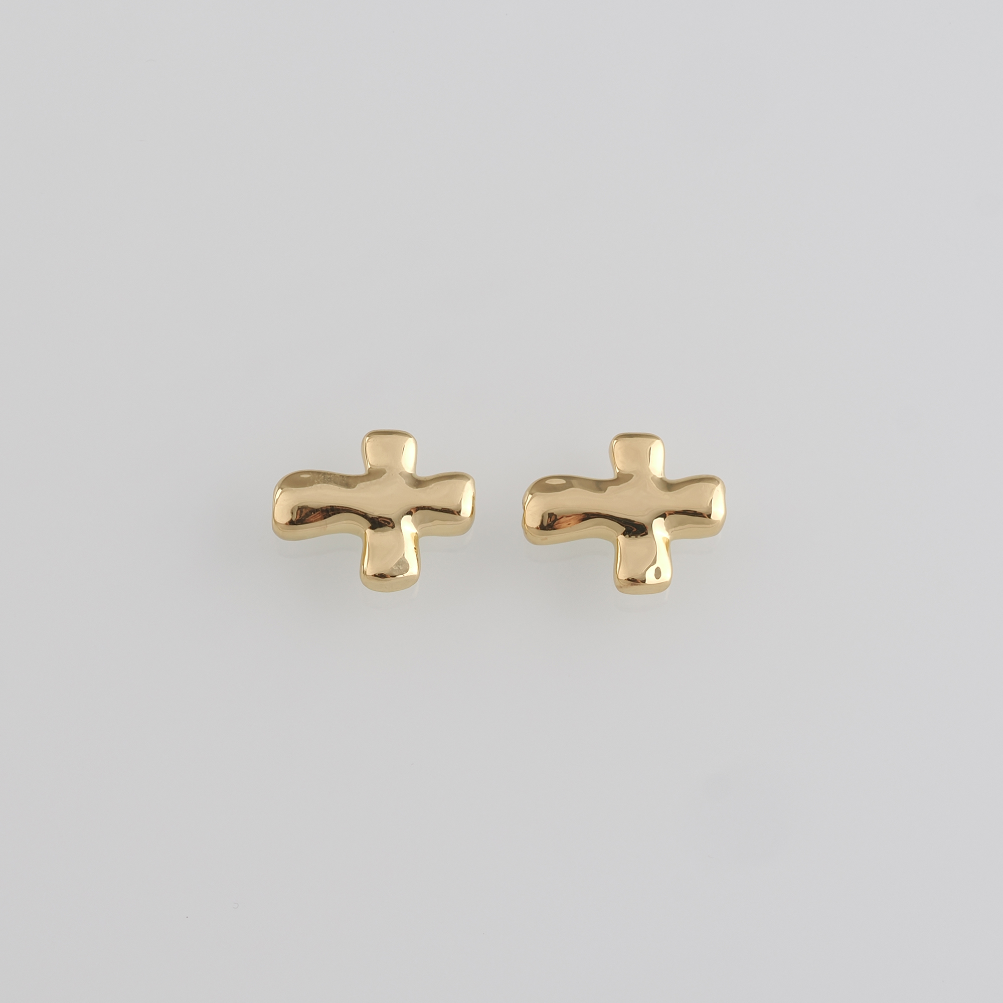18K Gold Filled Cross Spacer Beads,Cross Bead for Bracelet Jewelry Necklace Making Supply