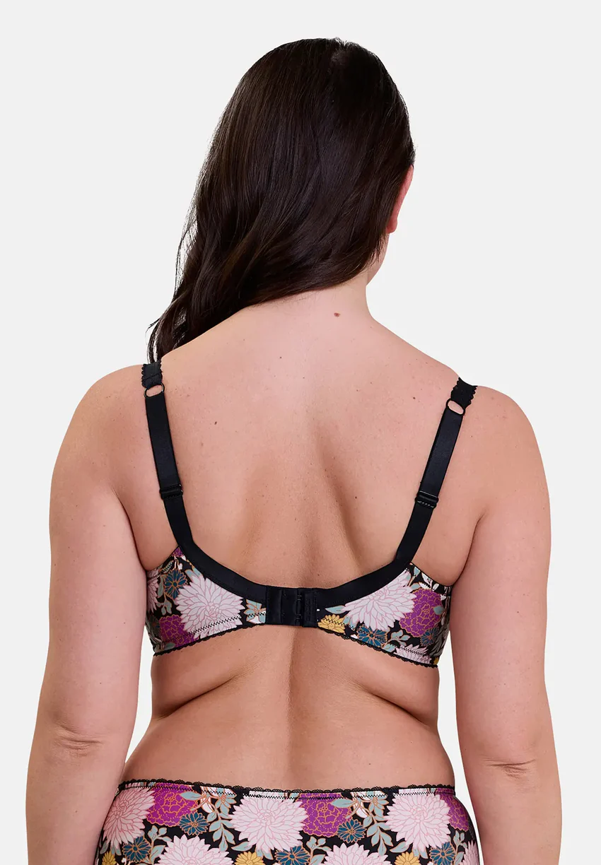 Soutien-gorge emboîtant Aurélie Imprimé Dahlia Foncé